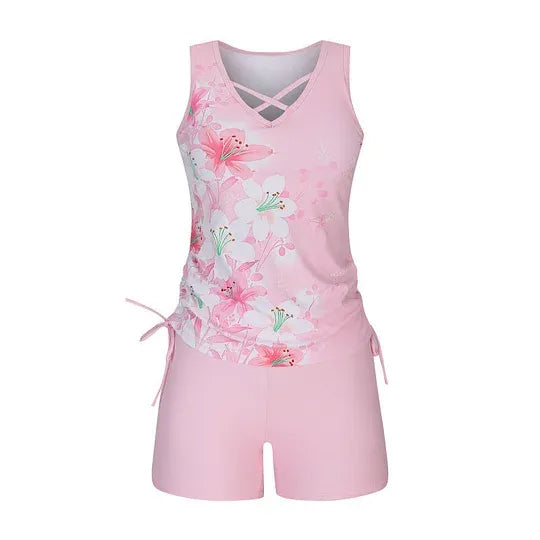 Ensemble Maillot de Bain Tankini Imprimé pour Femme