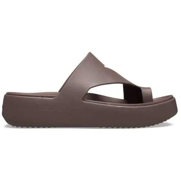Sandales Mules Compensées avec Passant d'Orteil