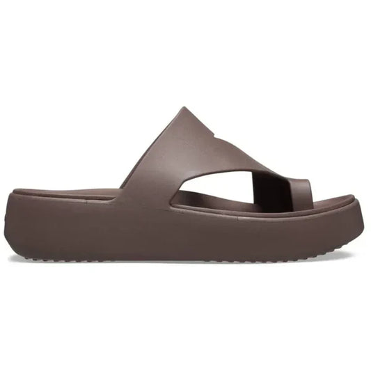Sandales Mules Compensées avec Passant d'Orteil