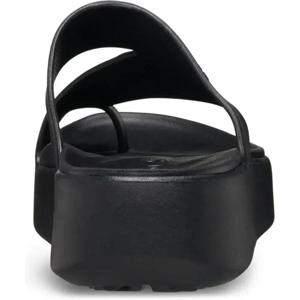 Sandales Mules Compensées avec Passant d'Orteil