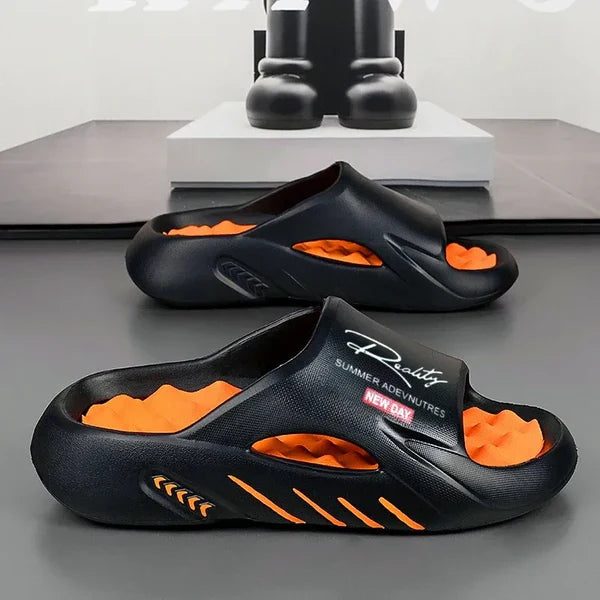 Claquettes Confort Nuage à Semelle Épaisse pour Homme