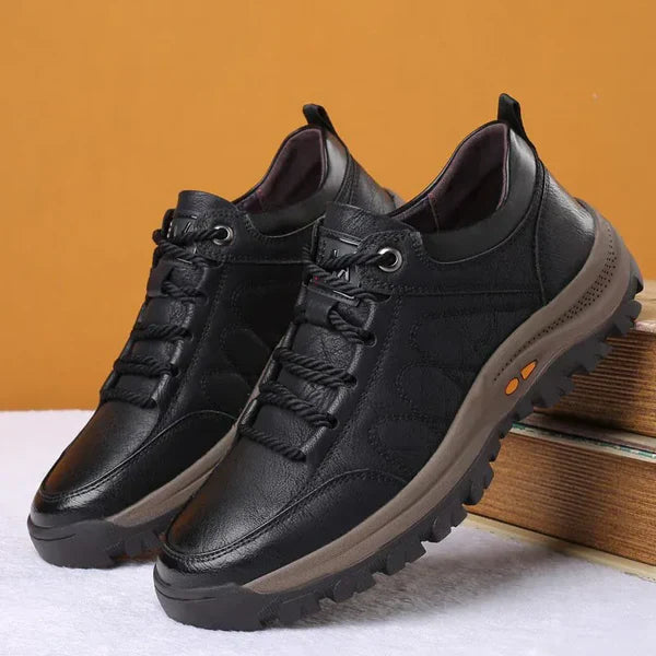 Chaussures de marche effet cuir résistantes à l’humidité pour hommes