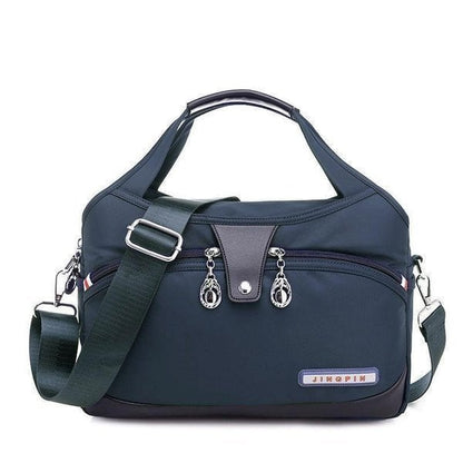 Sac bandoulière antivol multipoches en nylon pour femme