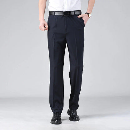 Pantalon élégant taille haute pour homme