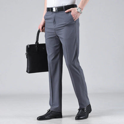 Pantalon élégant taille haute pour homme