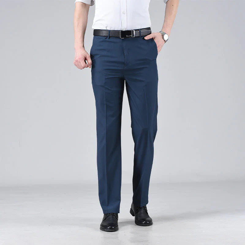 Pantalon élégant taille haute pour homme