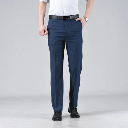 Pantalon élégant taille haute pour homme