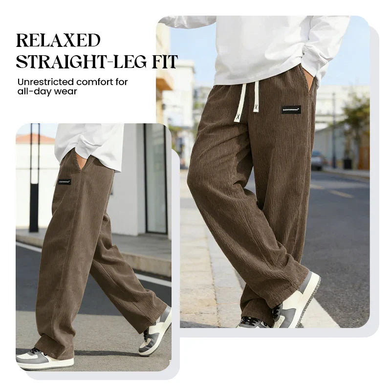 Pantalon ample à cordon et poches pour homme