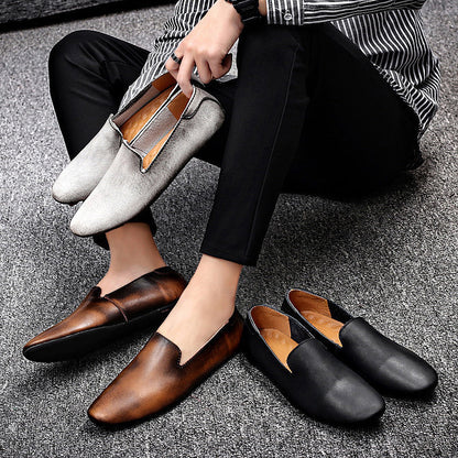 Chaussures plates souples à bout pointu pour Hommes