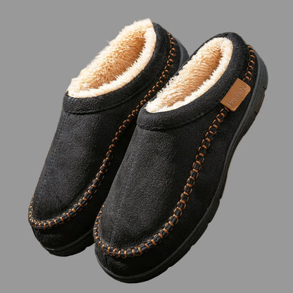 Mocassins Chauds Antidérapants en Peluche pour Hommes