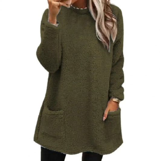 Pull femme en polaire épaisse