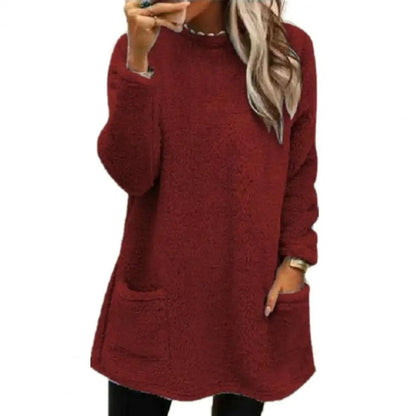 Pull femme en polaire épaisse