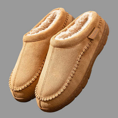 Mocassins Chauds Antidérapants en Peluche pour Hommes