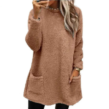 Pull femme en polaire épaisse