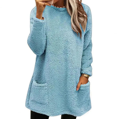 Pull femme en polaire épaisse