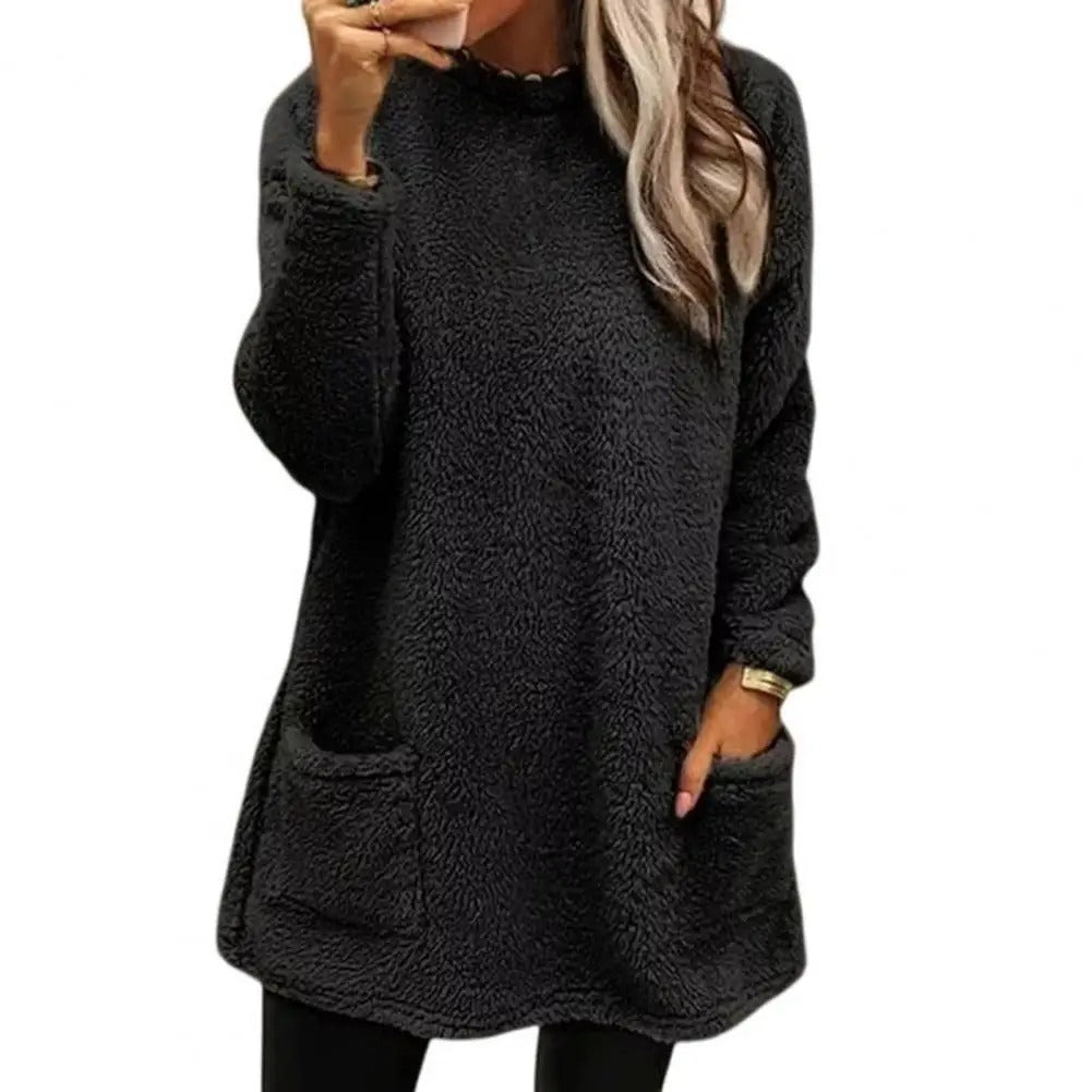 Pull femme en polaire épaisse