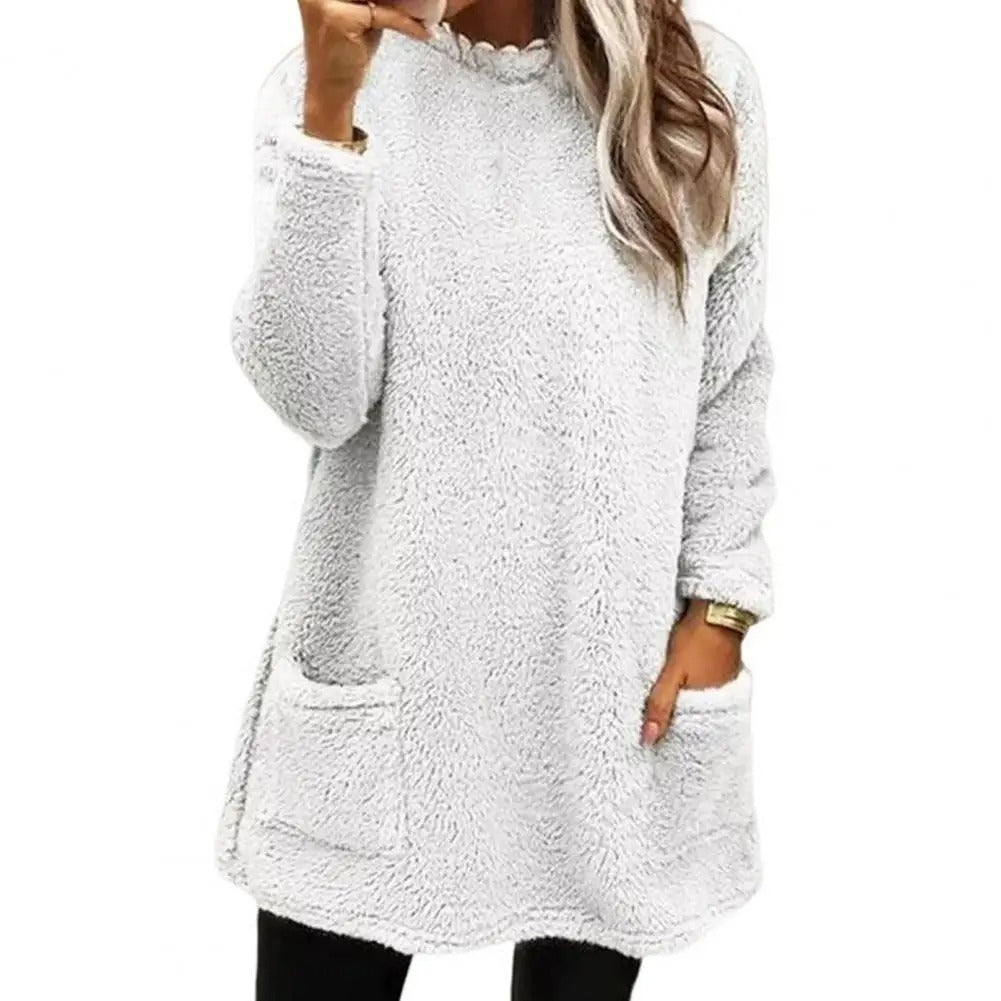 Pull femme en polaire épaisse