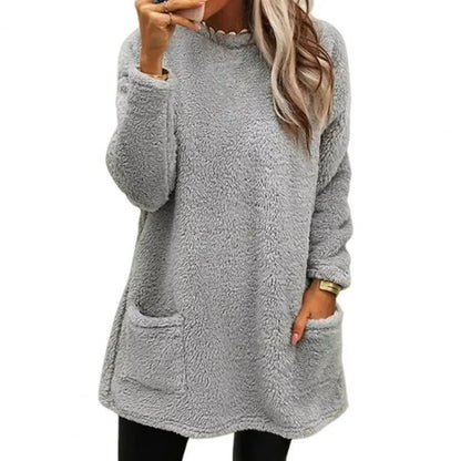 Pull femme en polaire épaisse