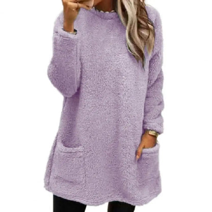 Pull femme en polaire épaisse